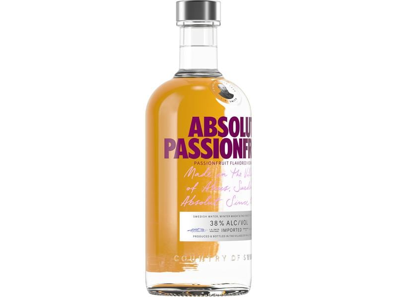 Absolut Vodka Passionfruit 0.7 l Aromatisierte Spirituose auf Getreidebasis mit Aroma von Passionsfrucht und Orangenblüte