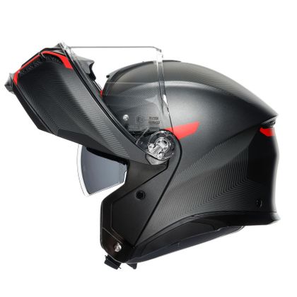 Casque AGV TOURMODULAR - FREQUENCY - Gris / Rouge