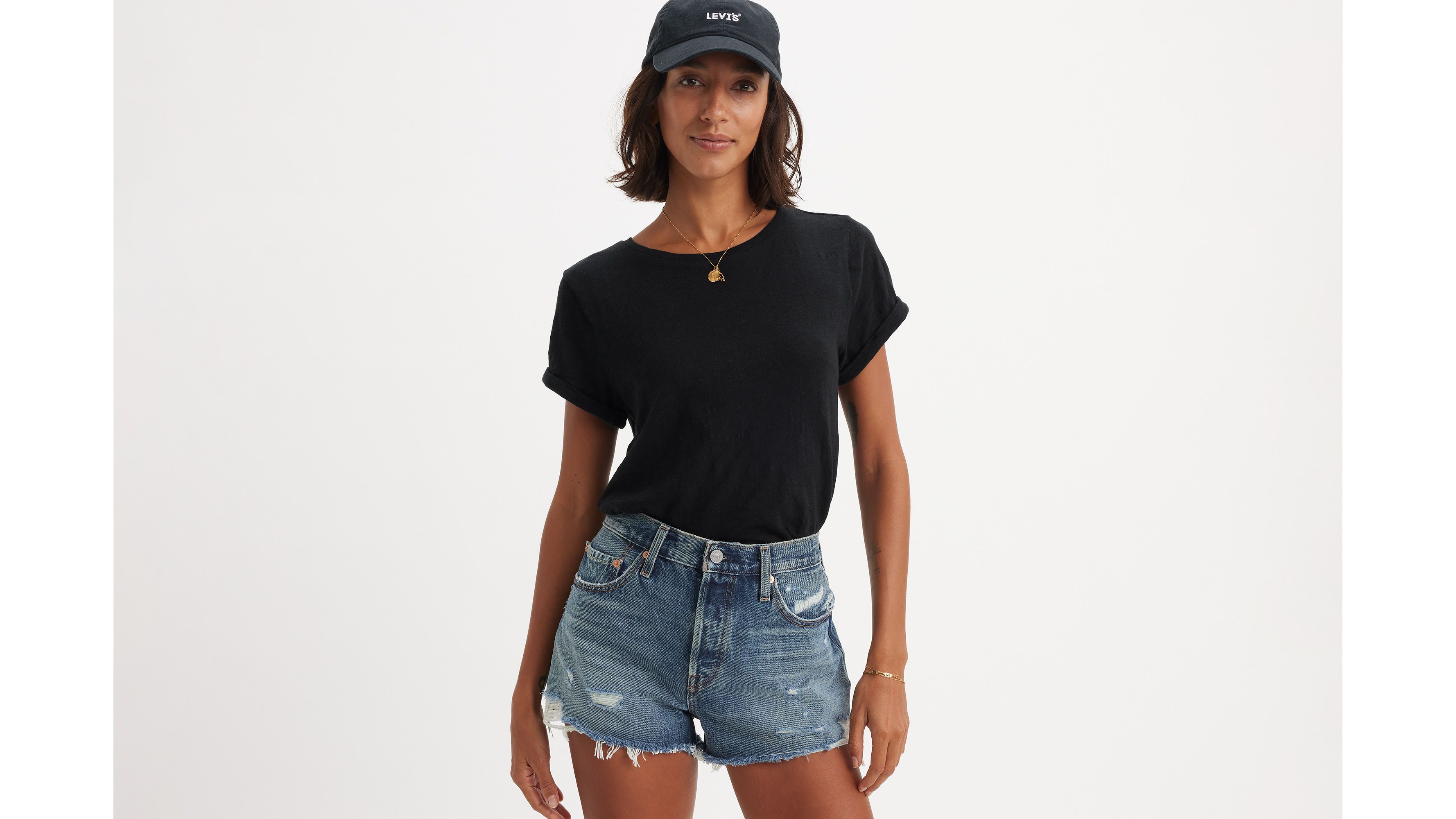 Short jean 501® Original taille haute - The Future Is Now - Bleu