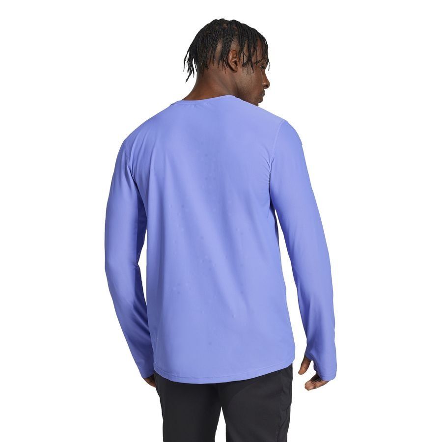 adidas Haut Running Own The Run - Bleu clair Manches Longues