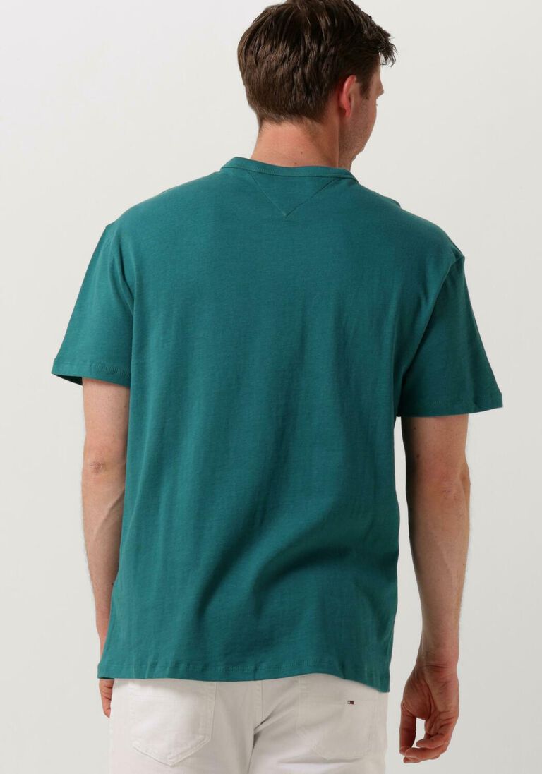 TOMMY JEANS groene tommy jeans t-shirt tjm reg badge tee ext