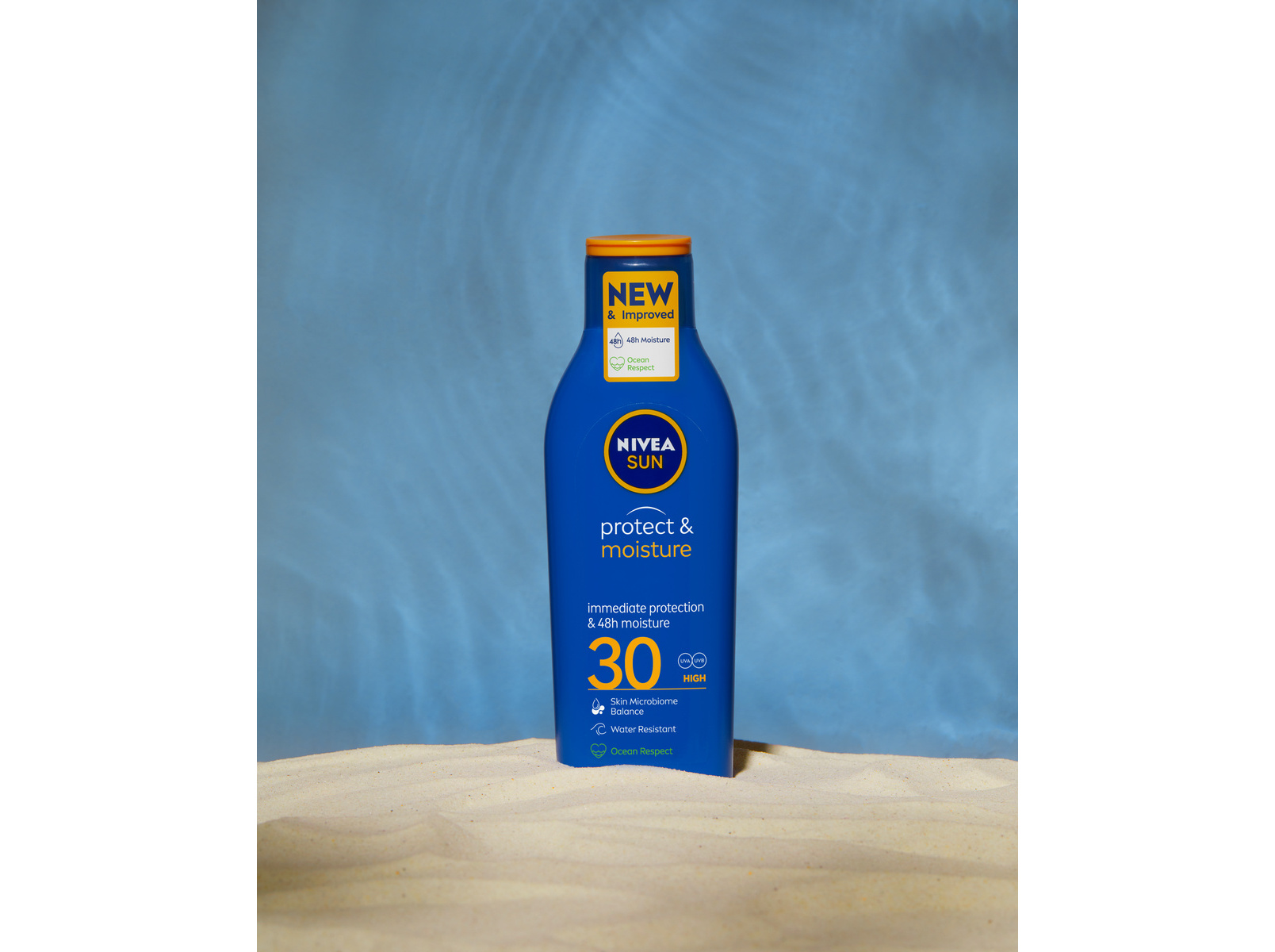 PROTETOR SOLAR LOÇÃO RESISTENTE À ÁGUA FP30 PROTECT & MOISTURE NIVEA SUN 400 ML