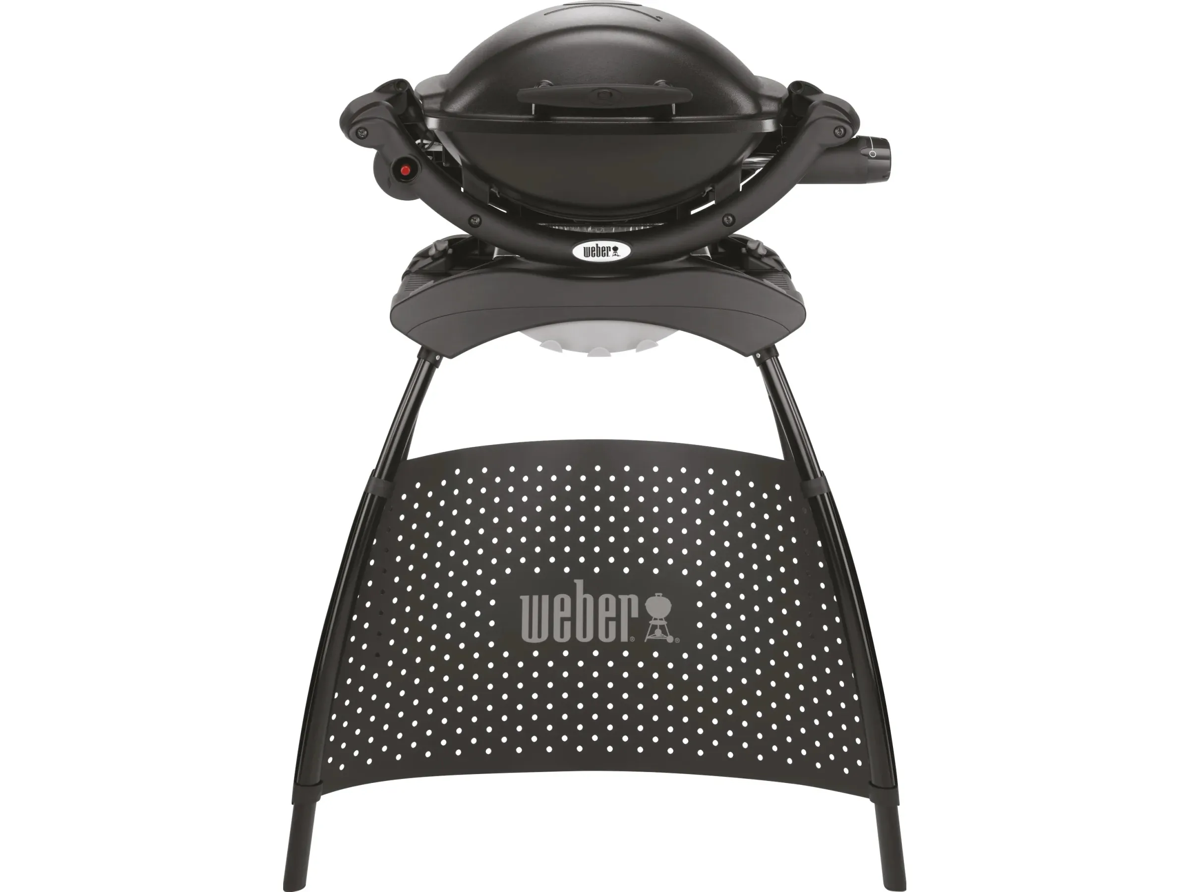 Weber Gasgrill Q 1000 Stand mit 1 Brenner und Aromaschienen Schwarz