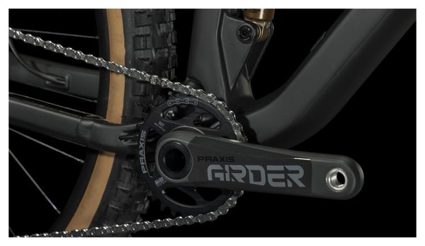 VTT Tout-Suspendu Cube Stereo One22 HPC EX Shimano XT 12V 29'' Gris Carbon Noir