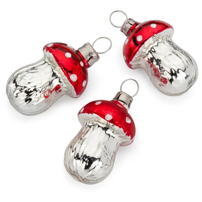 Christbaumschmuck mundgeblasen Fliegenpilze