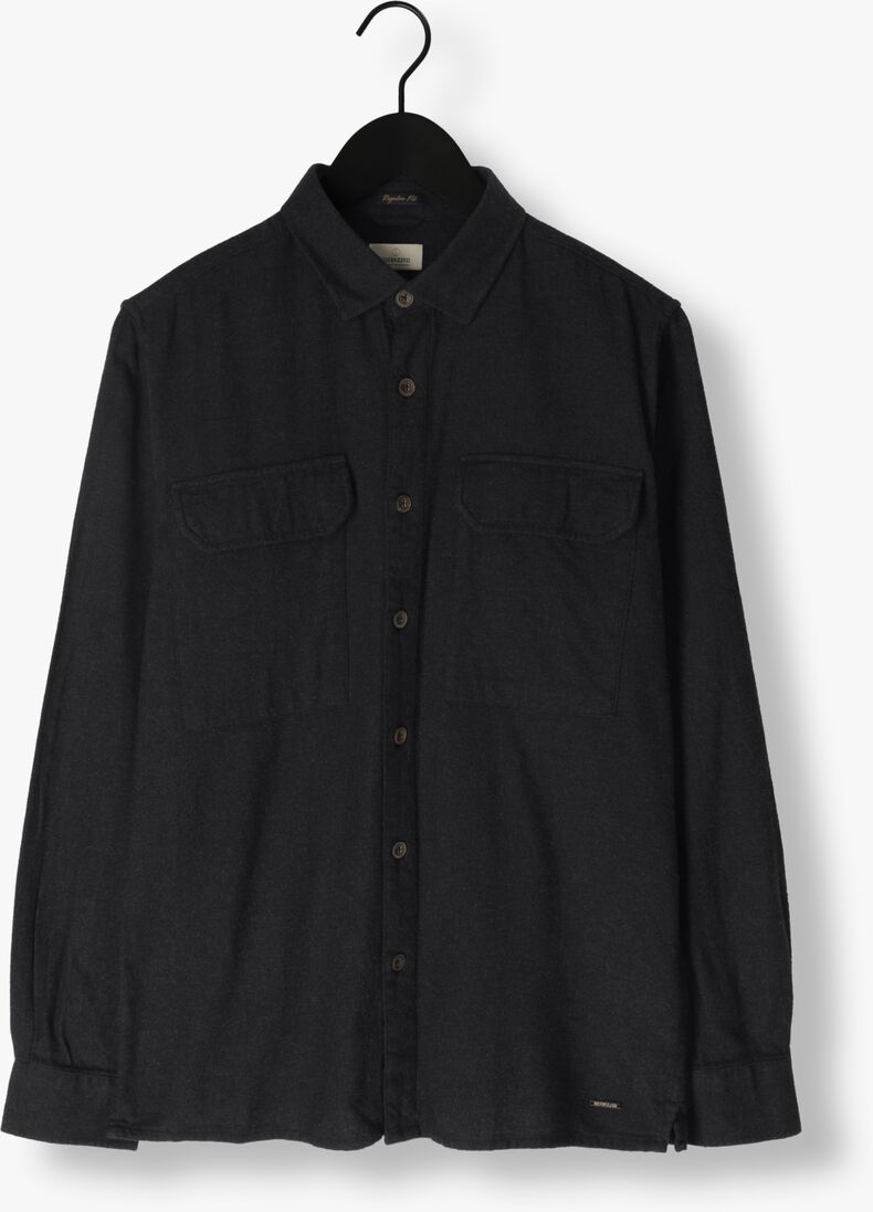 DSTREZZED donkerblauwe dstrezzed casual overhemd fryer shirt with pockets