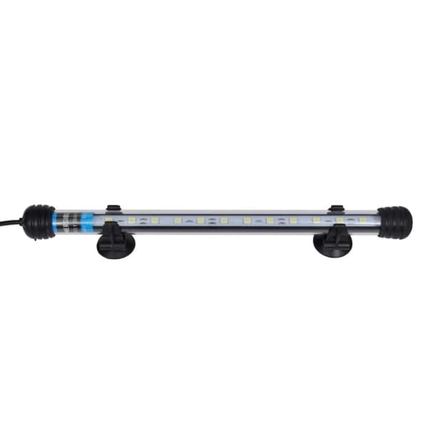 vidaXL LED-lampe for akvarium 28 cm hvit
