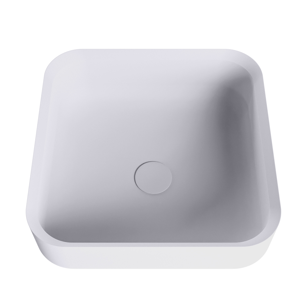 Mondiaz Binx Solid Surface waskom 36x36cm cale