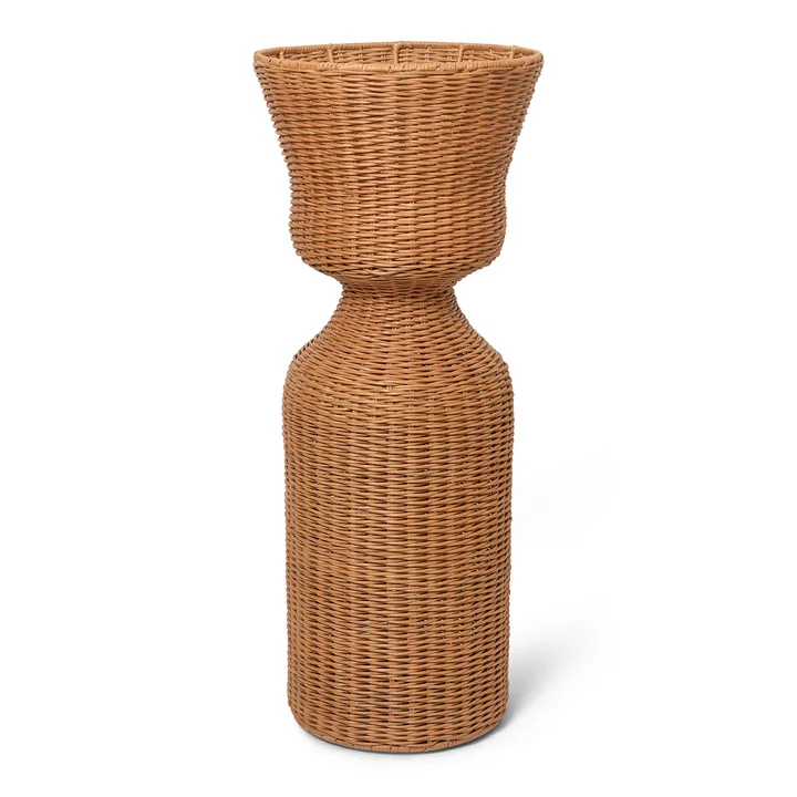 Ferm Living - Agnes Blumenständer geflochten, H 90 cm, natur