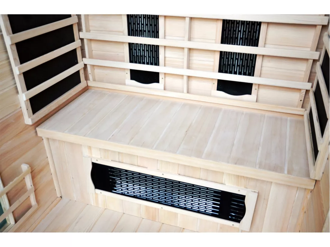 Cabine sauna infrarouge 2 places luxe