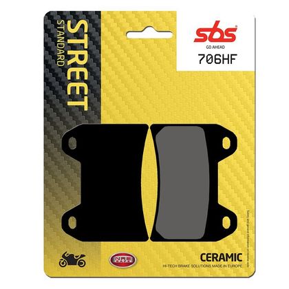 Plaquettes de freins SBS 706HF Organique avant