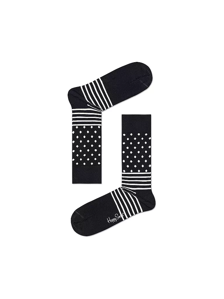 HAPPY SOCKS Damen Geschenkset 4-er Pkg. BLACK&WHITE 36-40 black schwarz