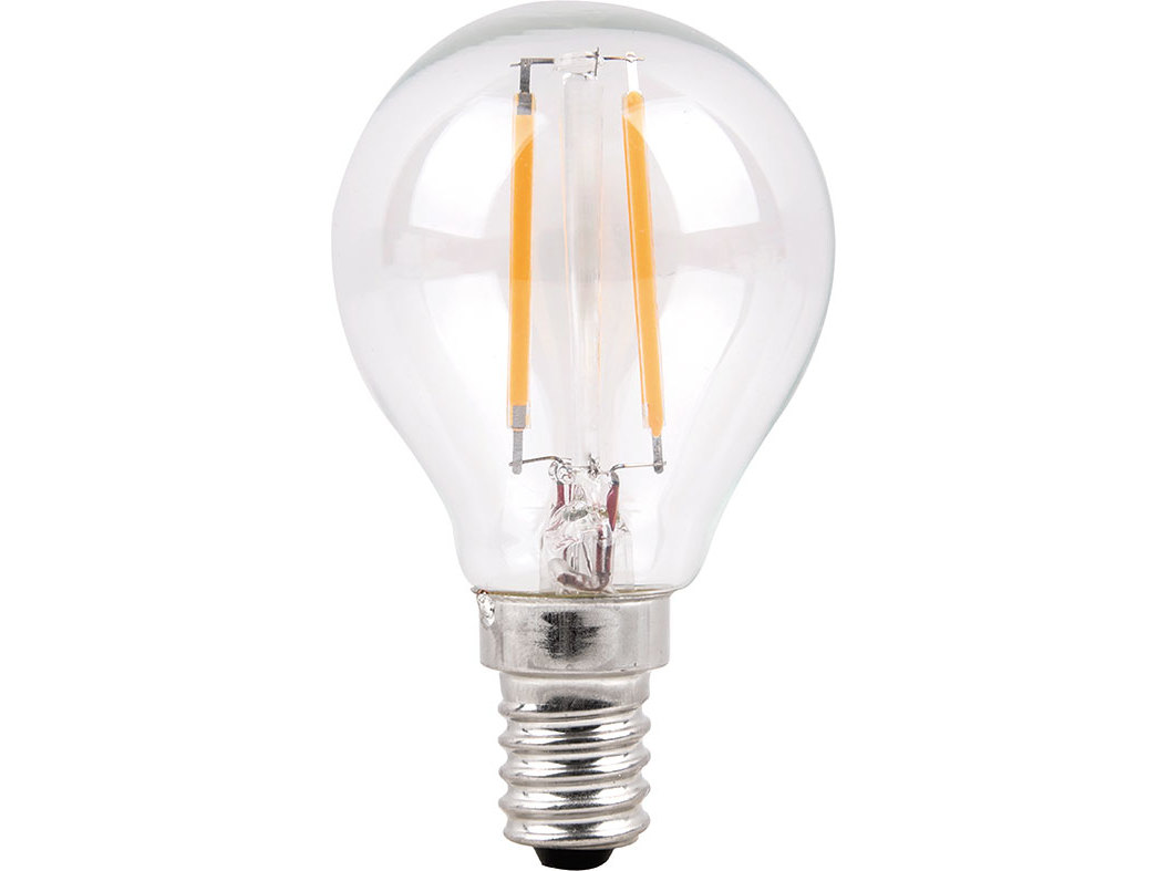 LÂMPADA LED ESFÉRICA AUCHAN E14 25W LUZ AMARELA