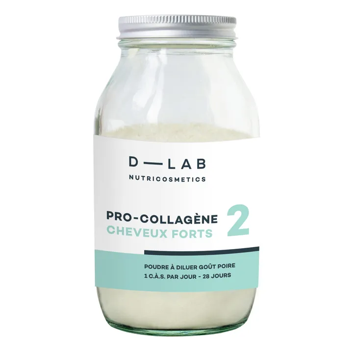 D-LAB NUTRICOSMETICS Poudre Pro-Collagène Cheveux Forts - 500 ml