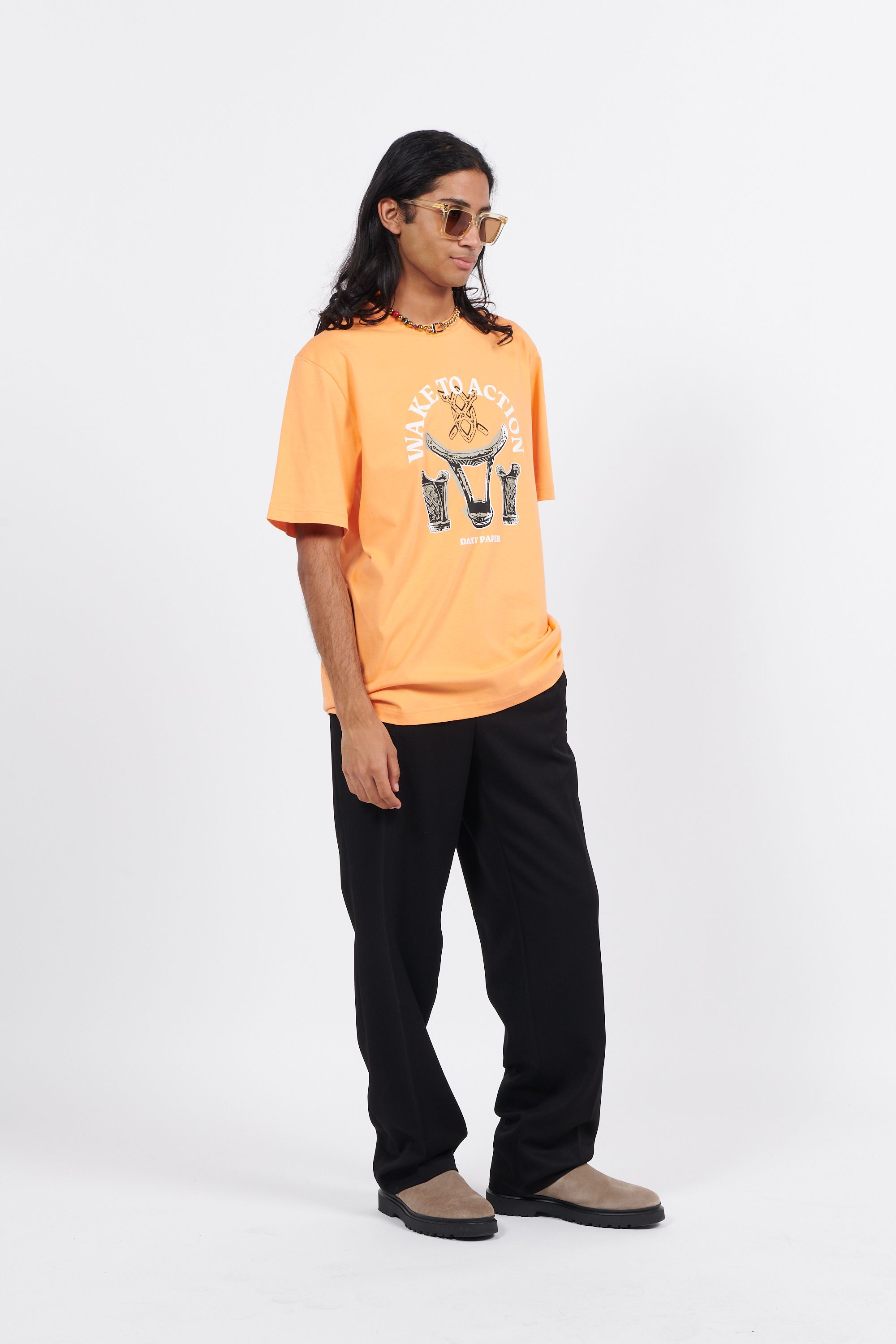 Daily Paper t-shirt rivo ss t-shirt Orange
