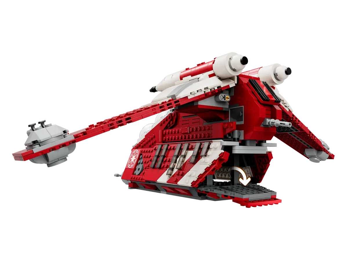 (1083-tlg. Set) Star Wars Klemmbausteine Spielzeug Kampfschiff Modell Bausatz (75354) Lizenziert - Gunship der Coruscant-Wachen