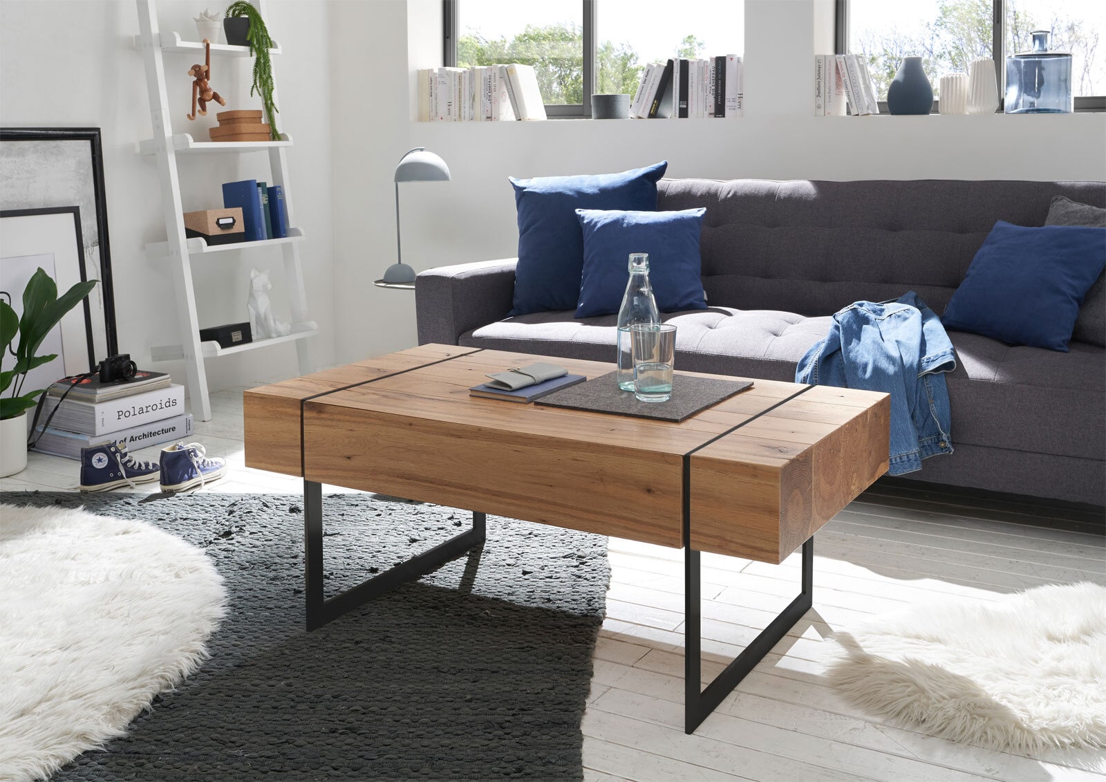 CASAVANTI Couchtisch PAPHOS 110 x 60 cm schwarz