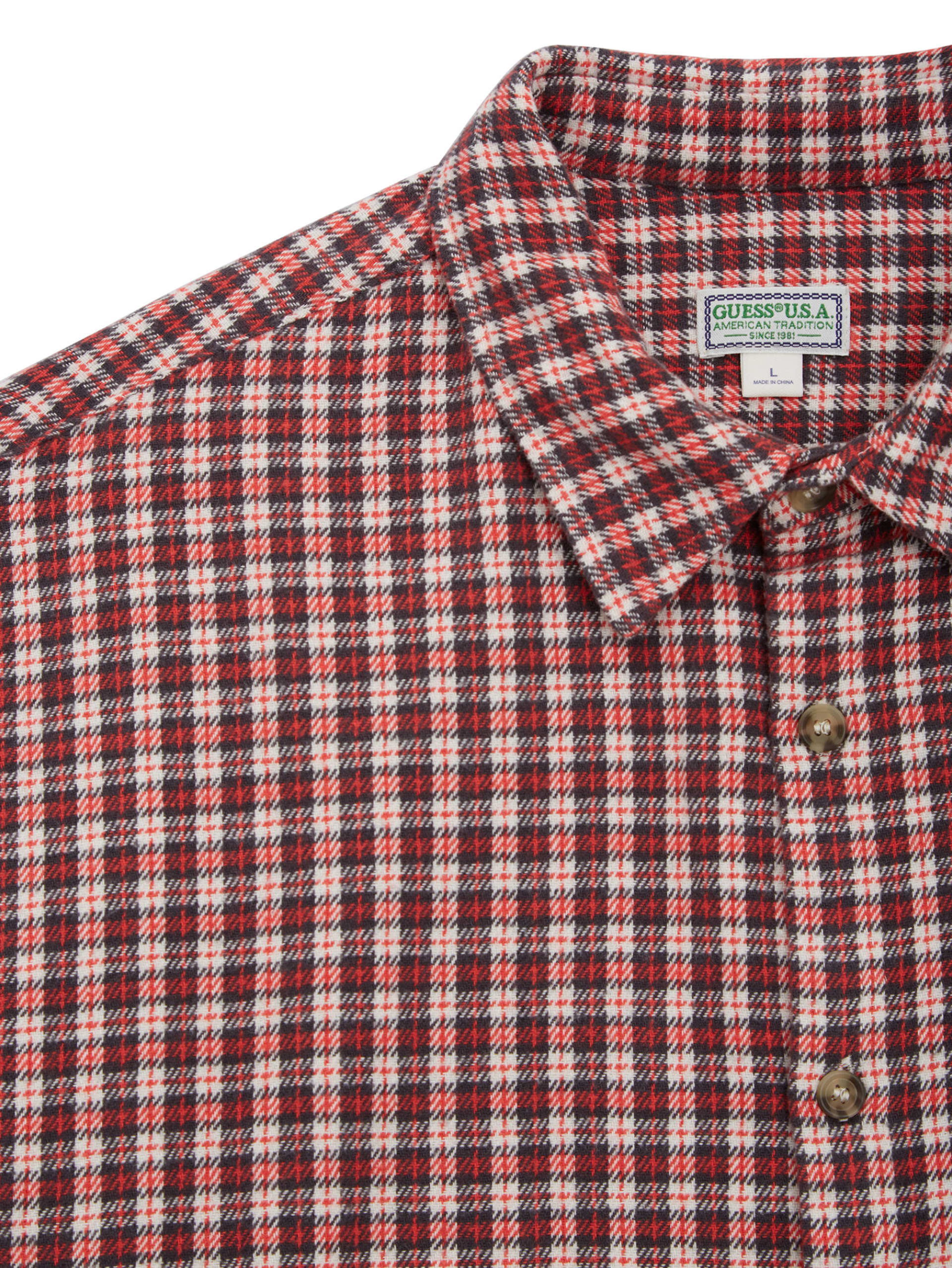 Camisa xadrez de botões