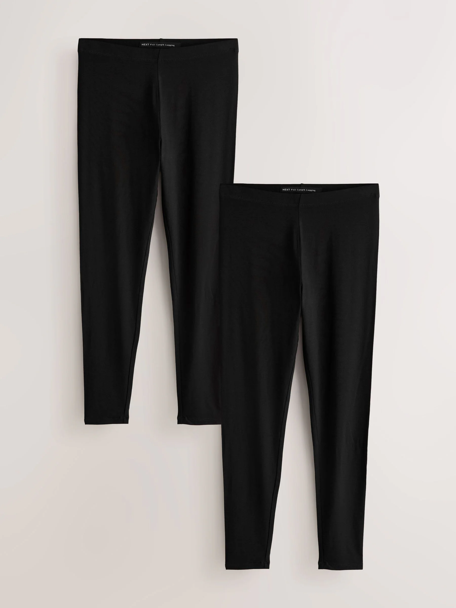 Zwart - Set van 2 lange leggings