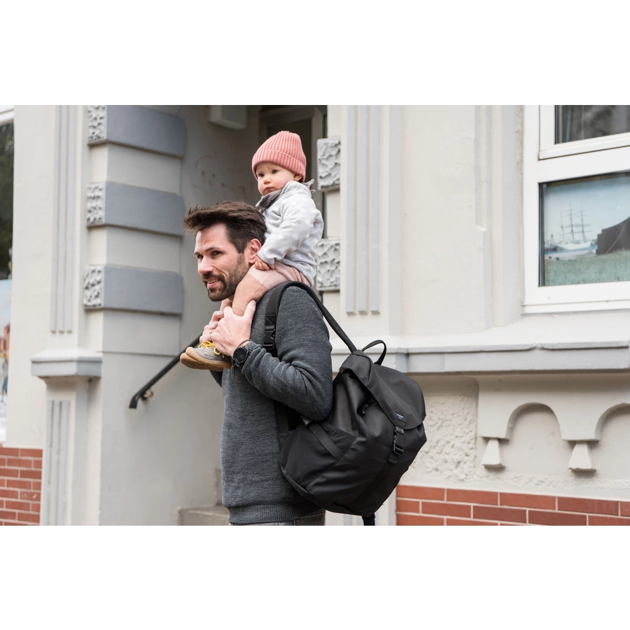 storksak Wickelucksack ECO Black