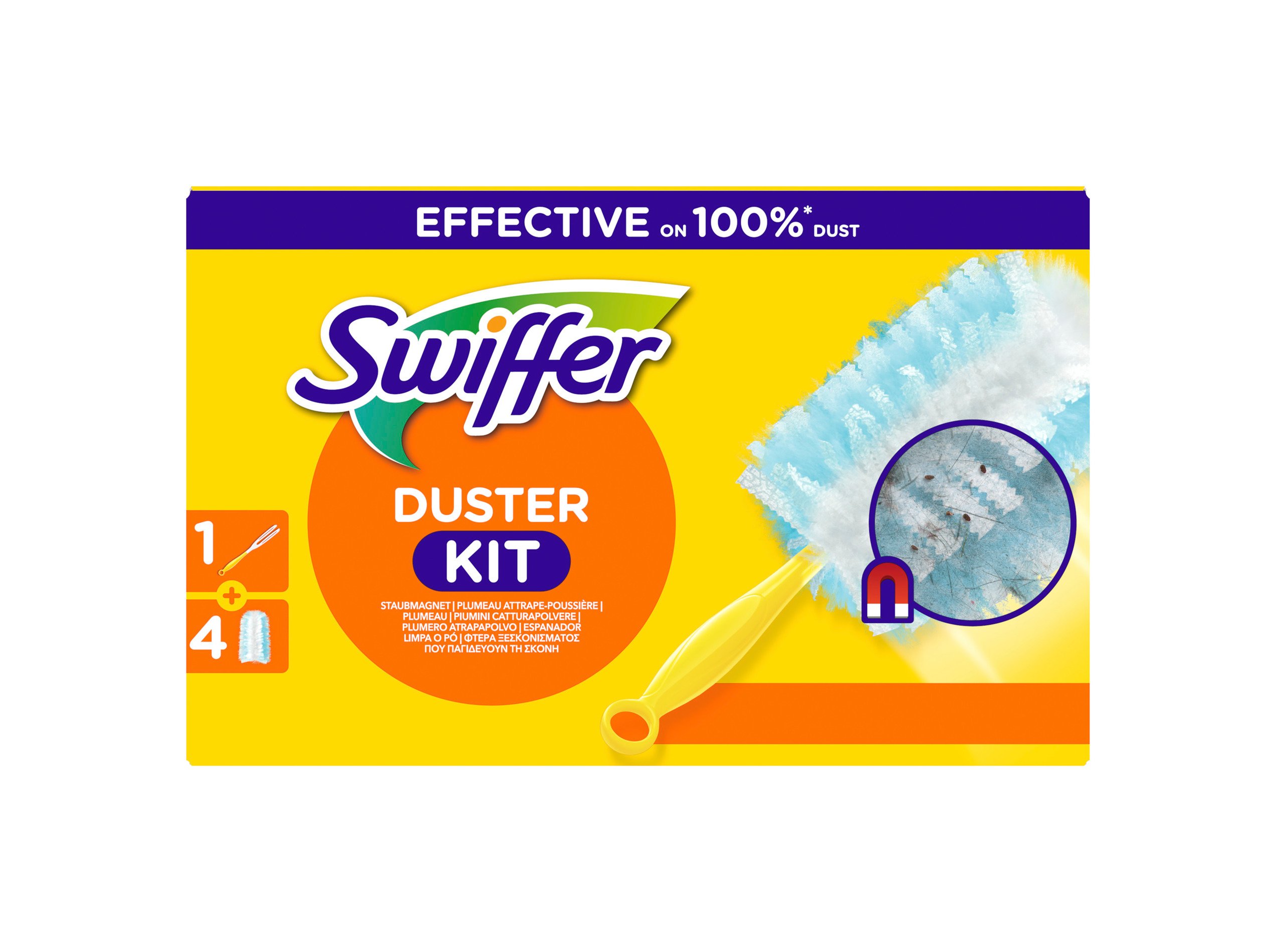 ESPANADOR AGARRA PÓ SWIFFER COM 4 RECARGAS