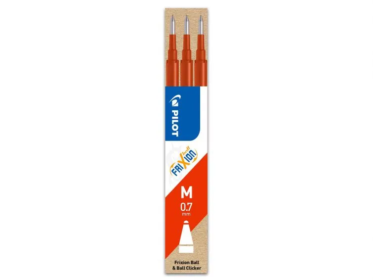Refill Pilot FriXion Medium 0.7 mm rød - (3 stk.)