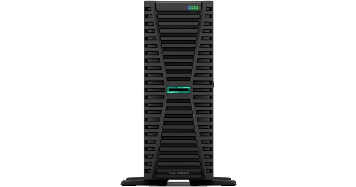 Hewlett Packard EnterpriseProLiant ML350 Gen11 (P71671-425) serversysteem  (Zwart | Xeon Silver 4510 | 64 GB | 2x 960 GB SSD)