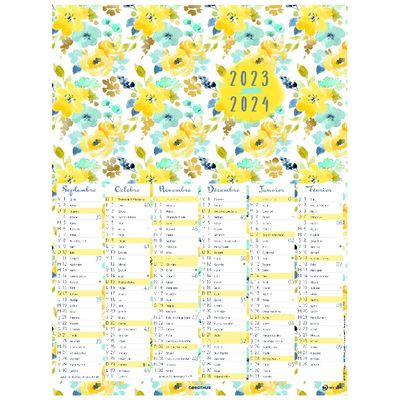 Calendrier Tivoli - 6 mois par face - 33,5 x 43 cm - Oberthur