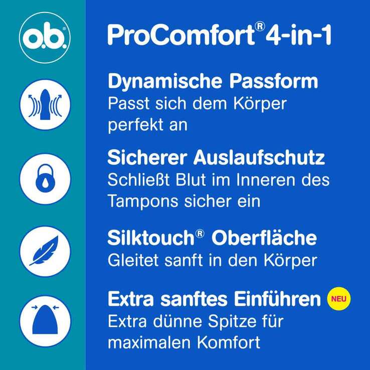 O.B. Tampons Procomfort super plus, 16 St