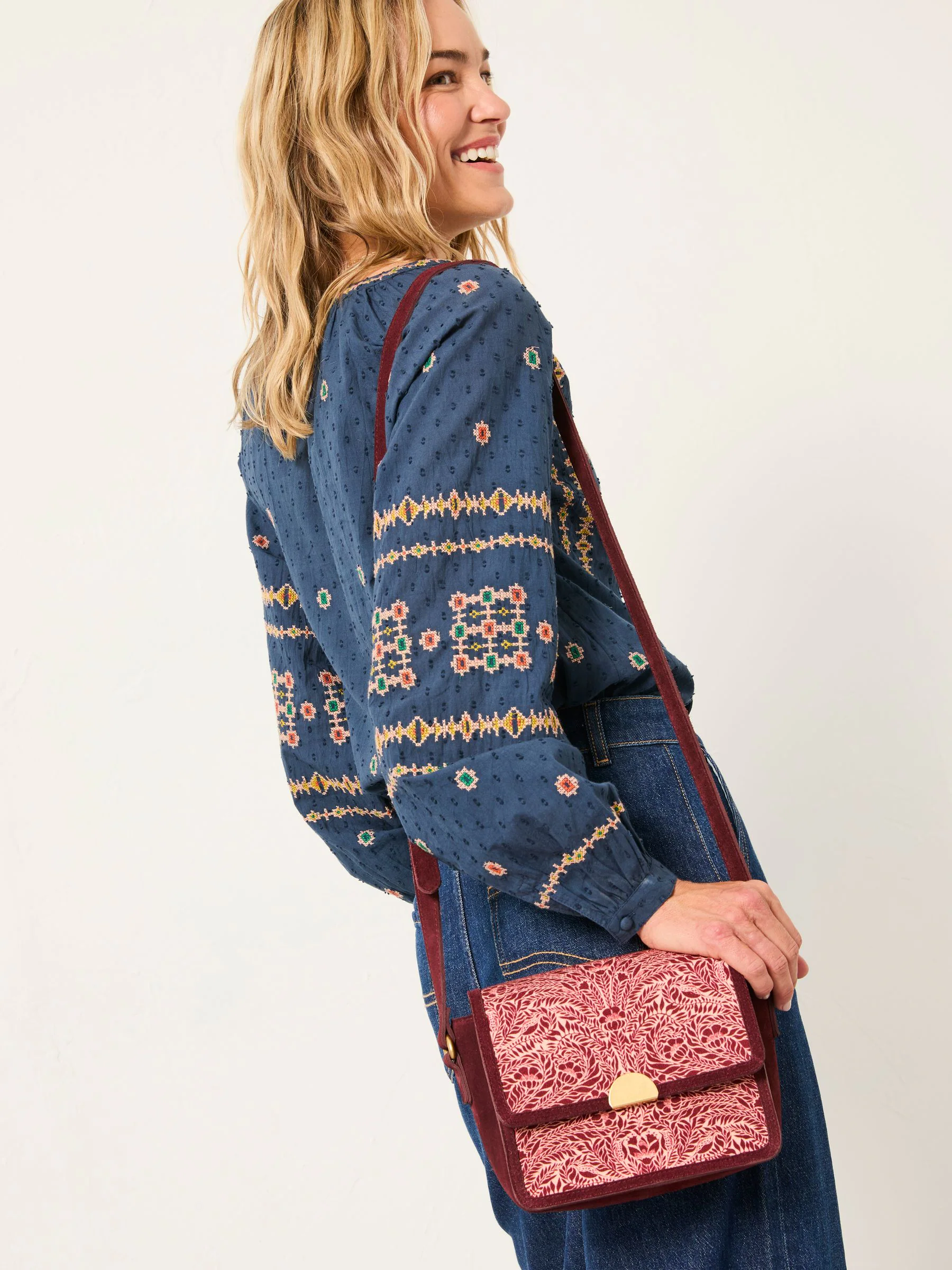 FatFace Floral Bouquet Crossbody Bag