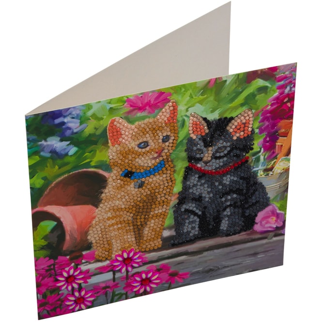 Crystal Art - Kristallkarte - Katzen