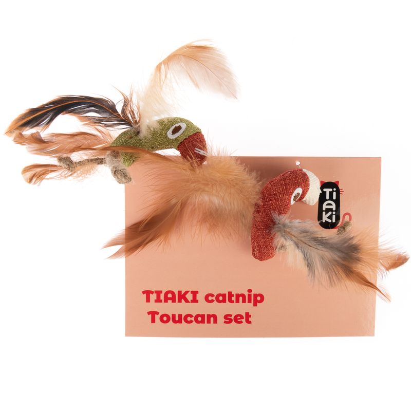 Lot de jouets TIAKI Toucans avec menthe à chat