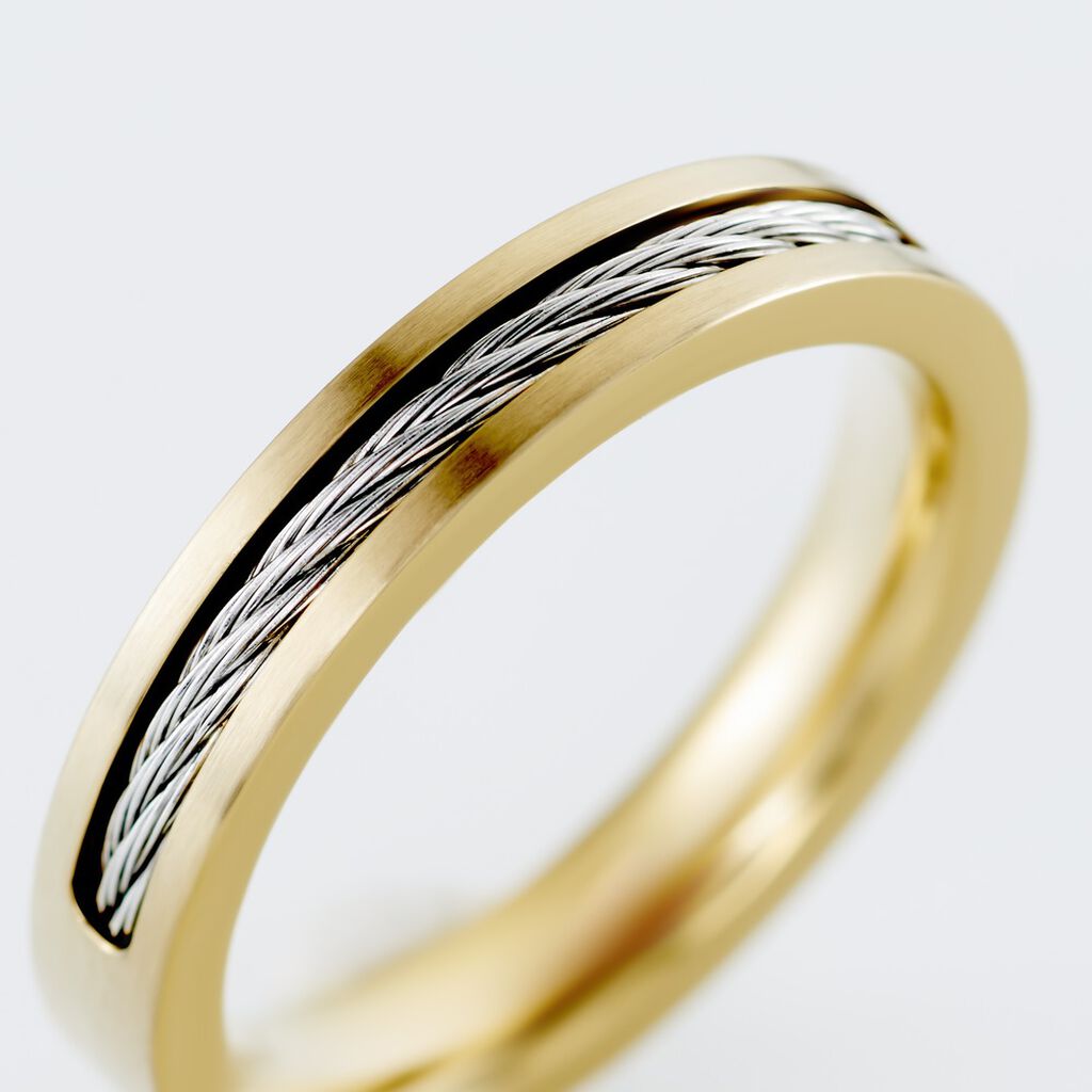 Bague Andro Acier Bicolore