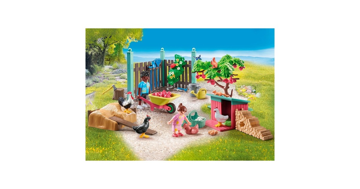 PLAYMOBILmyLife - Kleine kippenboerderij in de tuin van het kleine huis Constructiespeelgoed  (71510)