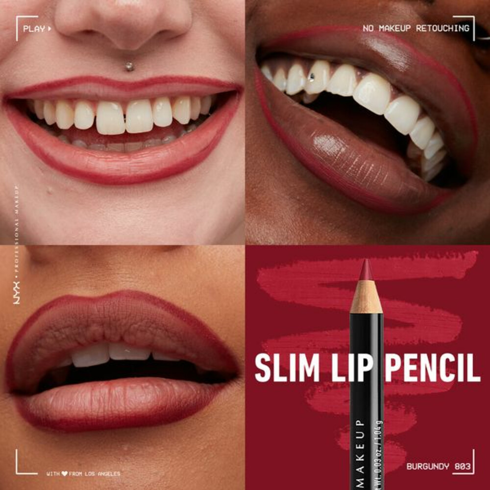 NYX Slim Lip Pencil Burgundy1 gr