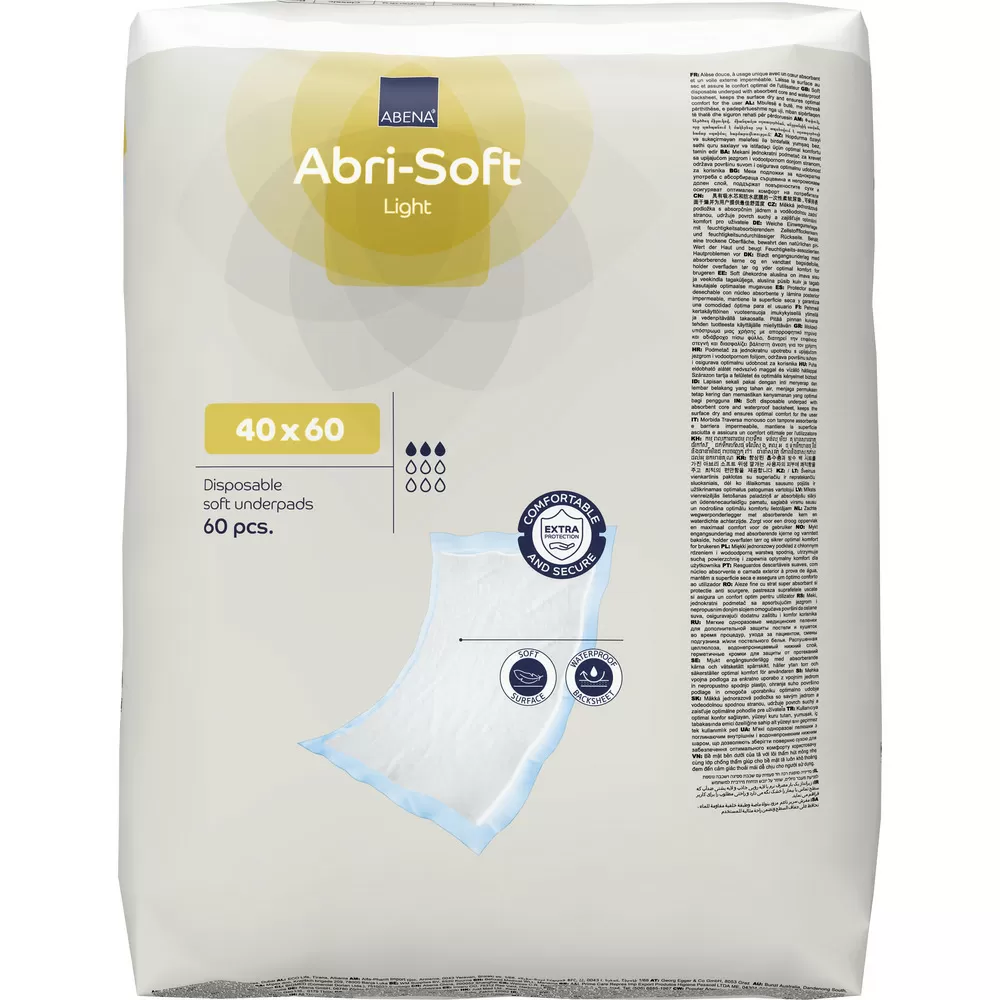Abena Abri-Soft Light underlag - 60 stk.