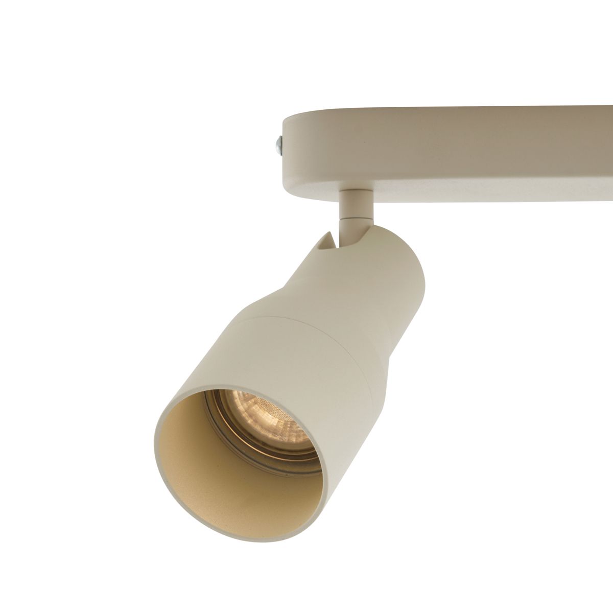 Afgeronde plafondspot beige GU10 50mm 2-lichts - Stanley