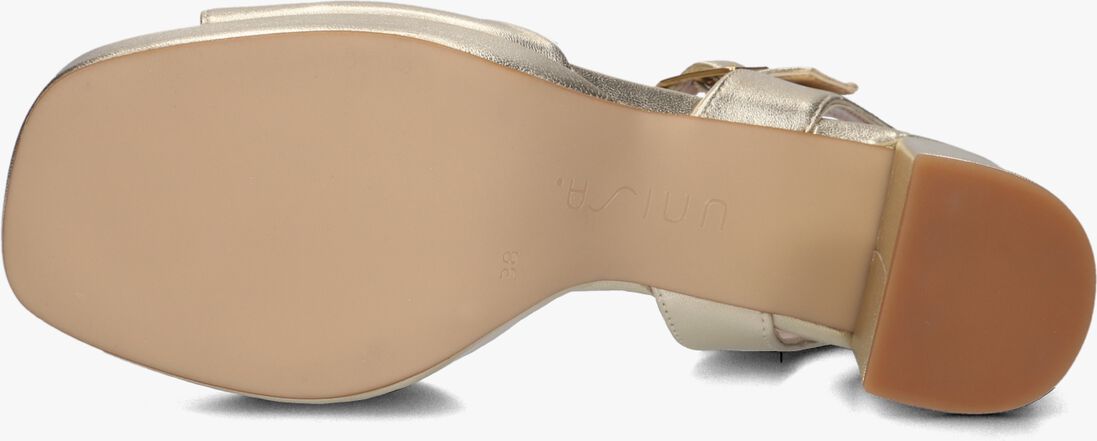 gouden unisa sandalen met hak ney