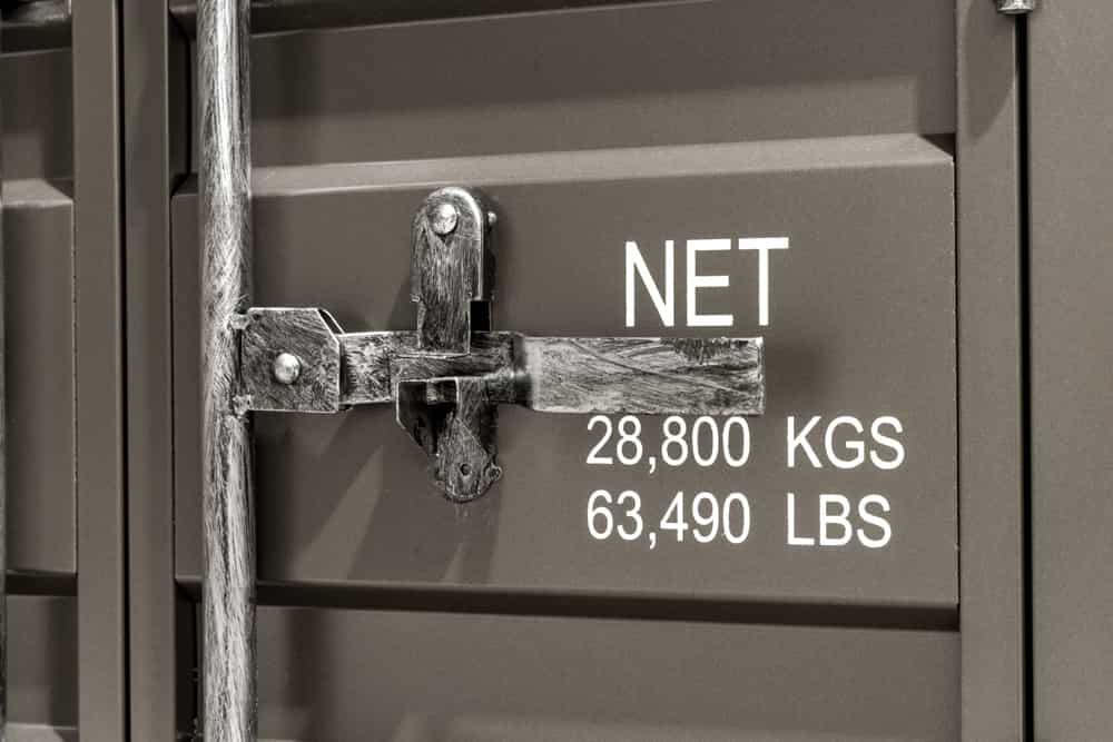 Container-Schrank GLOBETROTTER 80cm anthrazit Metall Aktenschrank mit Flügeltüren