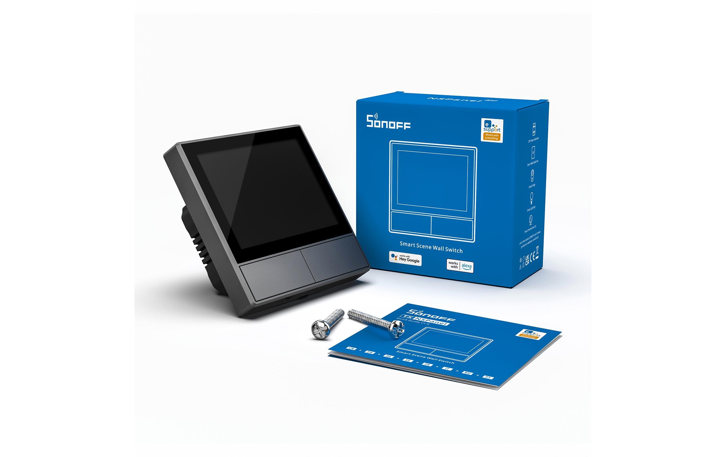 Smart Wand Schalter mit Display NSPanel Wlan / BluetoothSmarthome Touchpanel für Beleuchtung und Heizung