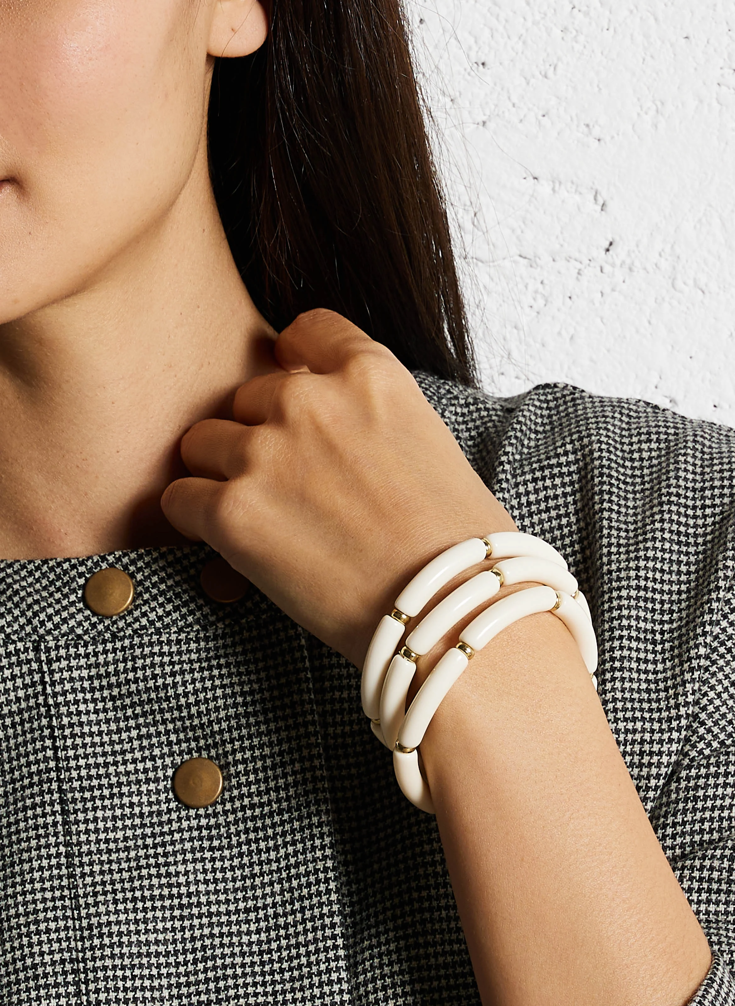 MINI PALMA - Set de 3 bracelets élastiqués | Blanc