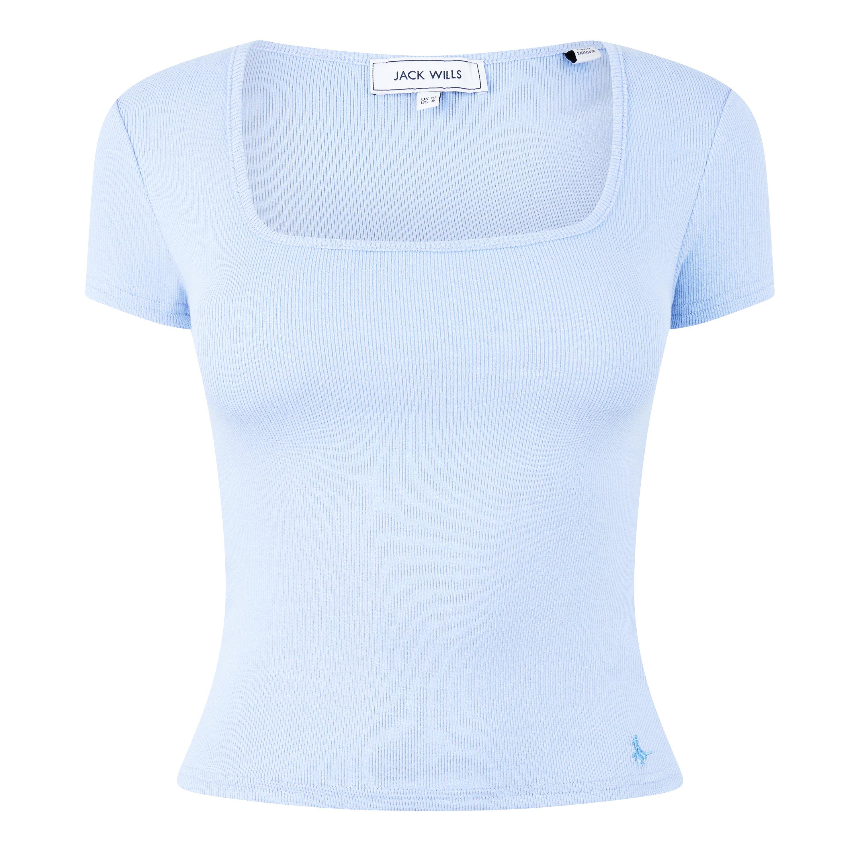 Jack Wills Square Neck Short Sleeve T Shirt