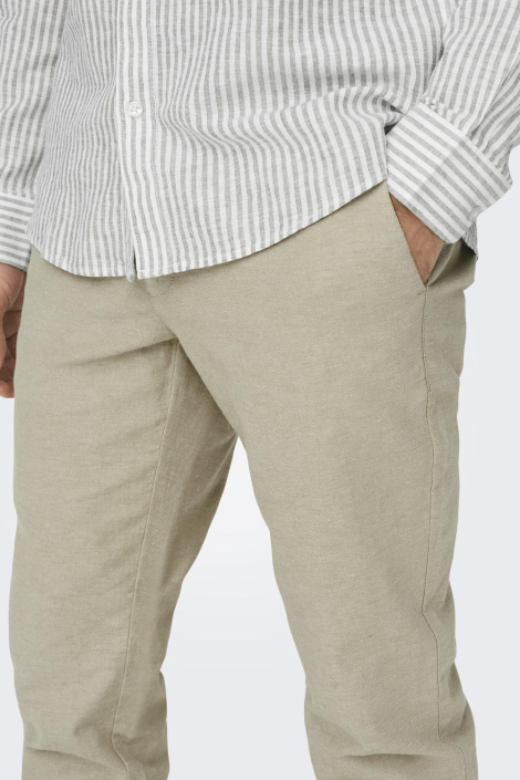 Only & Sons beige heren broek