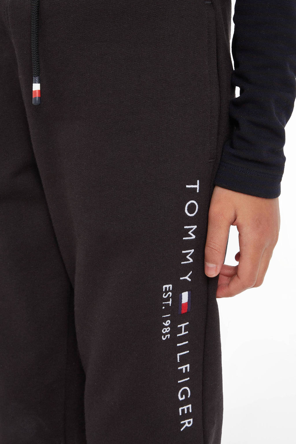 Tommy Hilfiger joggingbroek van katoen zwart