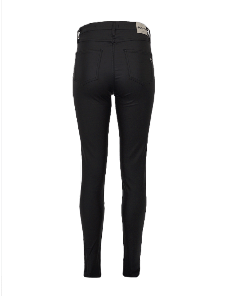 PLEASE PANTALON SLIM TAILLE HAUTE NOIR