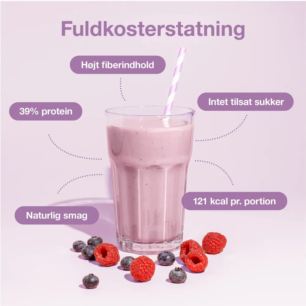 Nupo Diet Shake Blueberry Raspberry - 384 g.