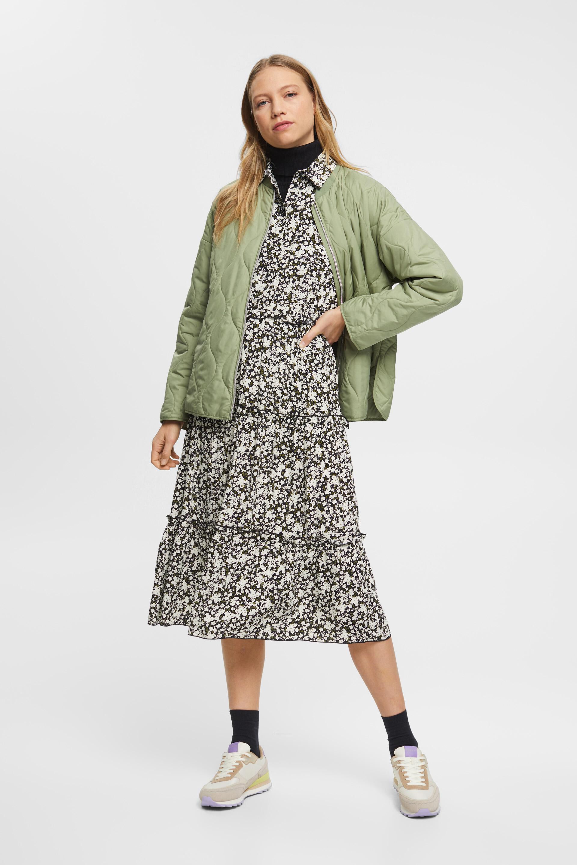 Blouson bombardier extra léger d’aspect matelassé