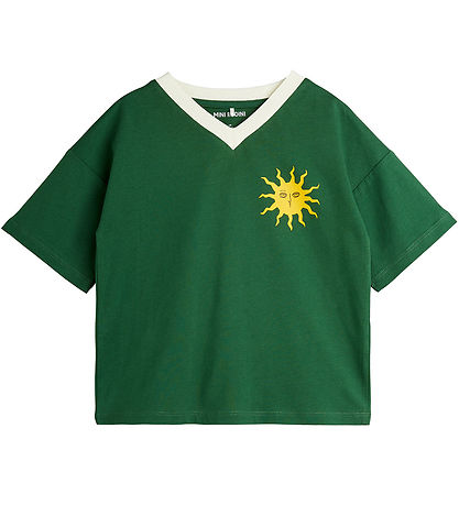 Mini Rodini T-Shirt - Grün m. Sonne