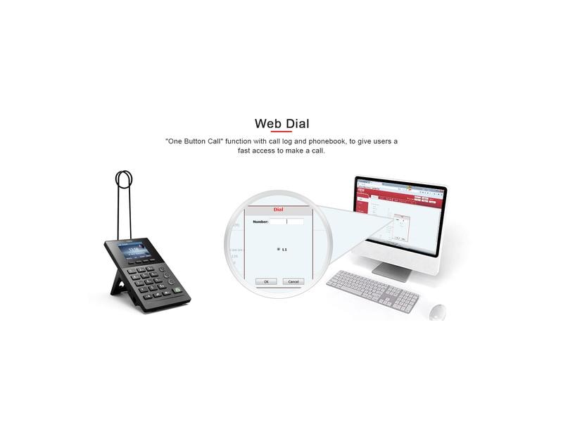 Fanvil Tischtelefon X2P Schwarz Call Center Telefon