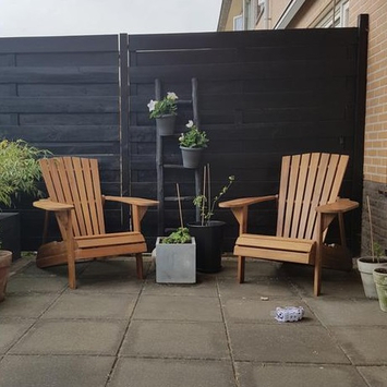 Wakefield loungestoel Bologna new teak look acaia hout